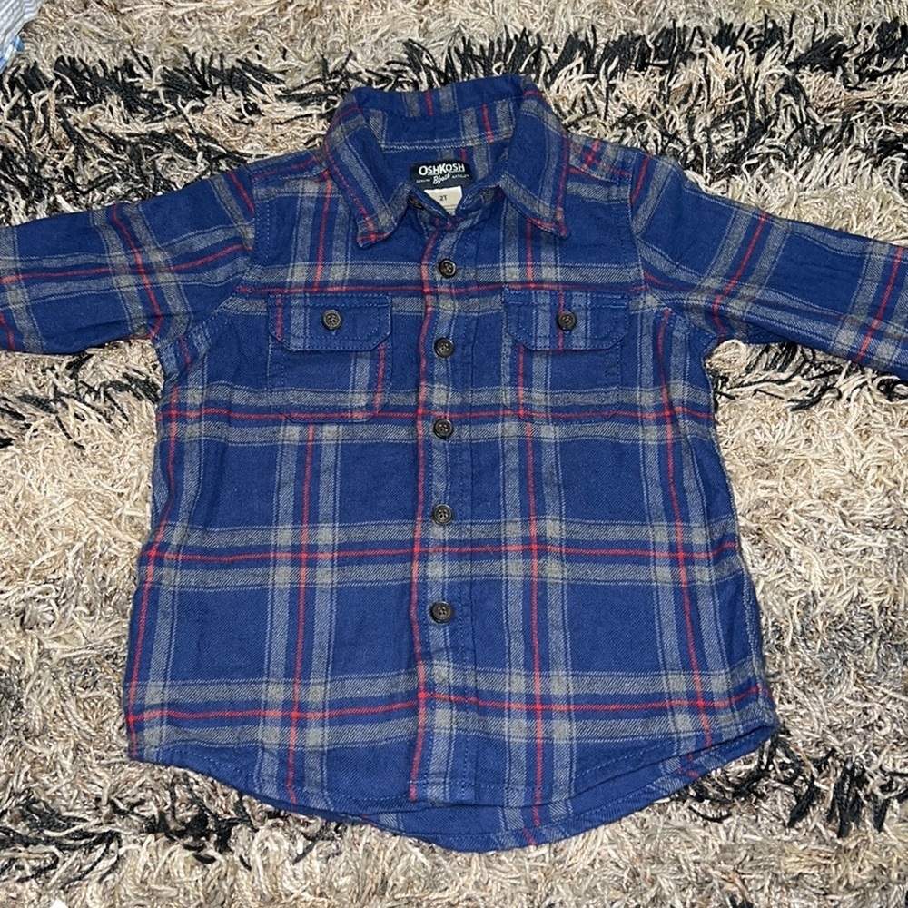 Osh Kosh BGosh 2T 100% Cotton Long Sleeve Shirt